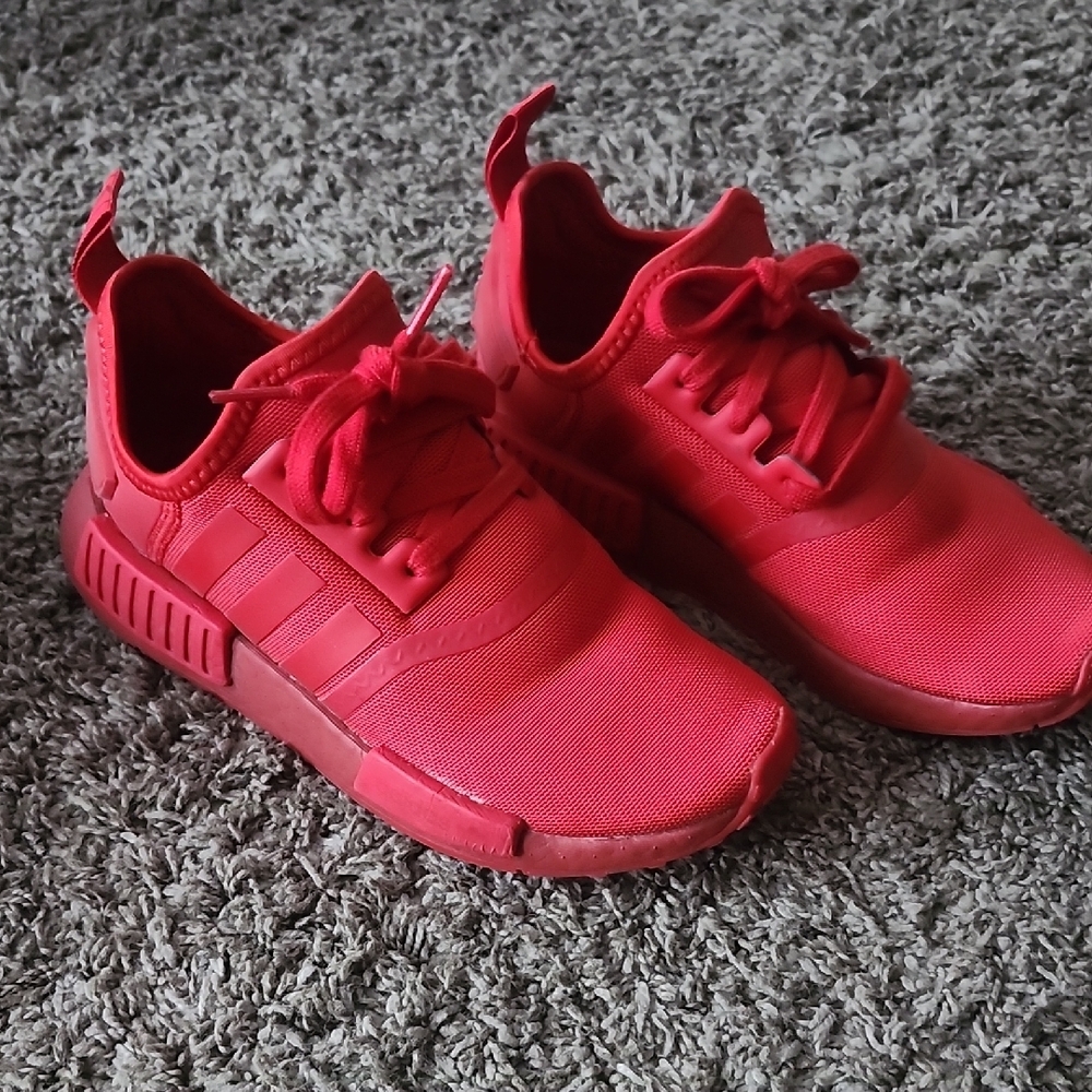 Adidas NMD_R1 J Bold Red Shoes - Picture 3 of 4